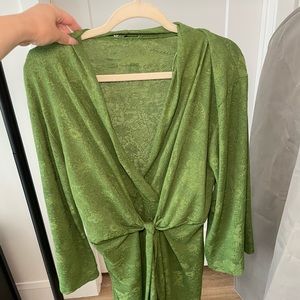 Zara green dress / cover up size small